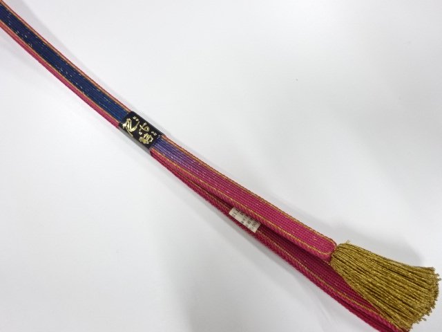 未使用品　正絹　撚り房　手組帯締め